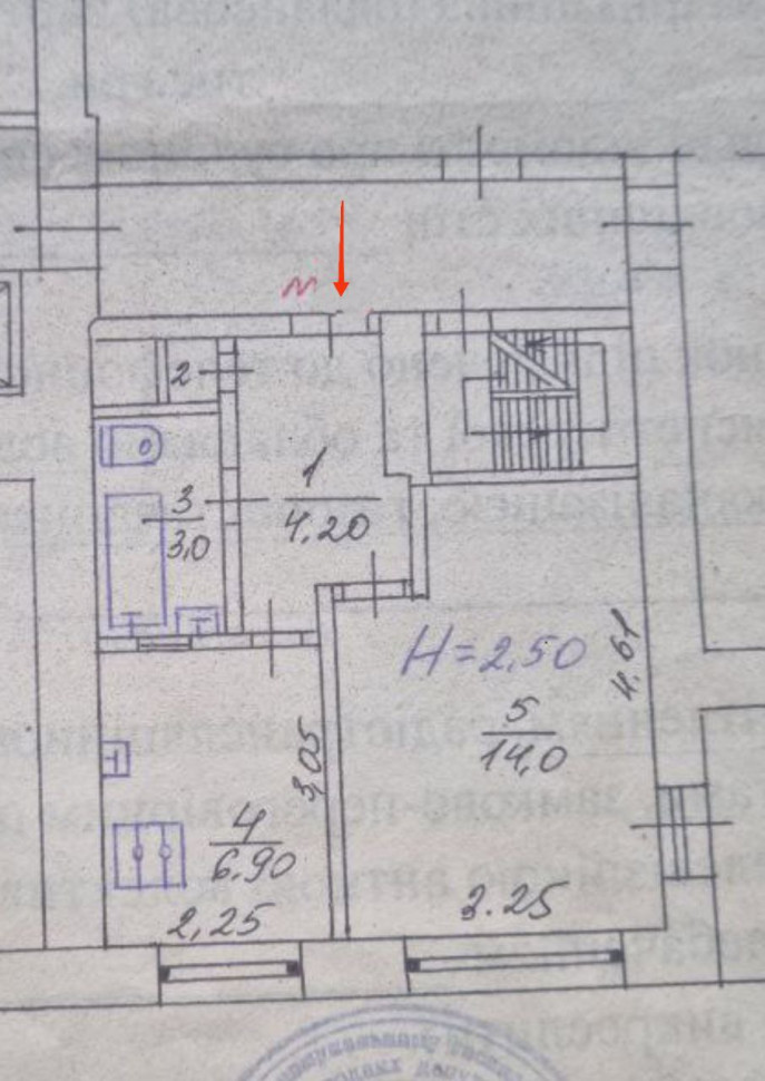 Продается 1 комнатная квартира,ул. Ленина, квартал Северный, арт 1205