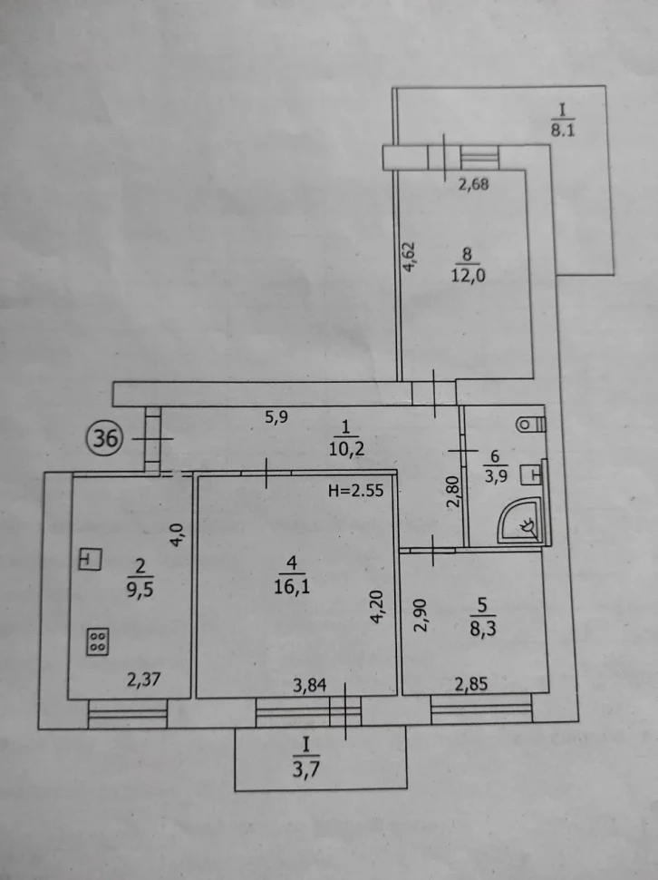 Продается 3-х комнатная квартира, ул. Репина (ост. Капитальная), арт. 1248